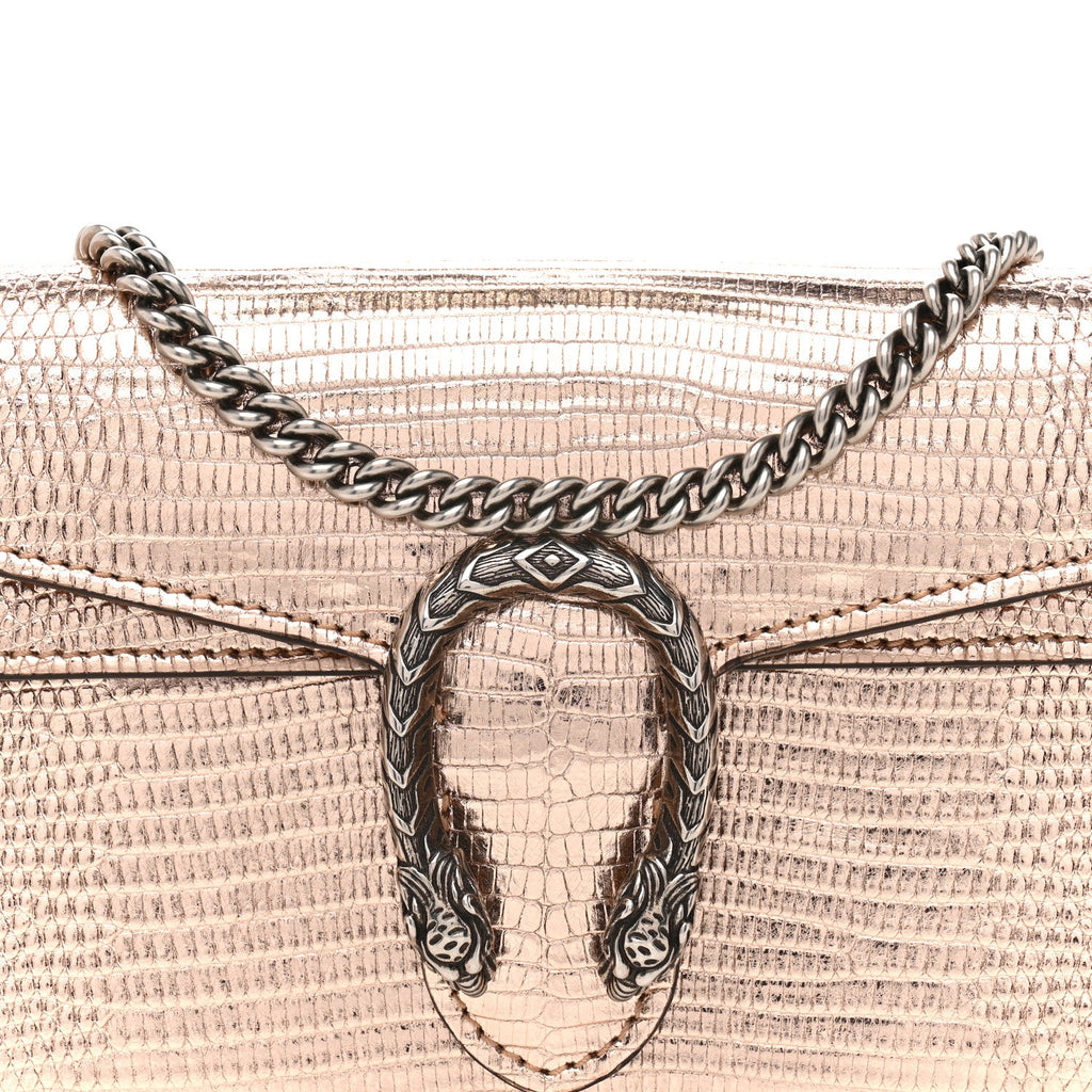 Metallic Lizard Super Mini Dionysus Bag Rame wholesalehk.shop