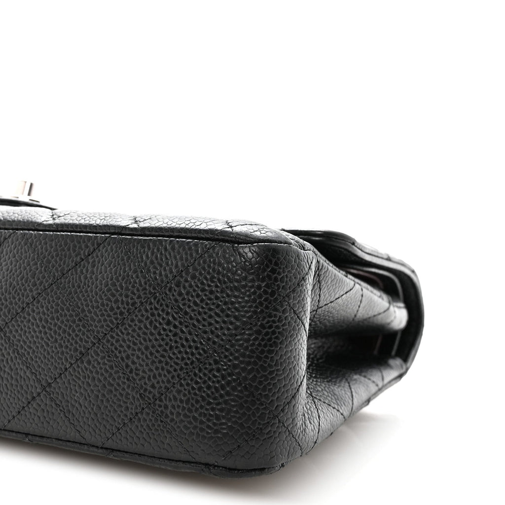 Caviar Quilted Medium Double Flap Black wholesalehk.shop