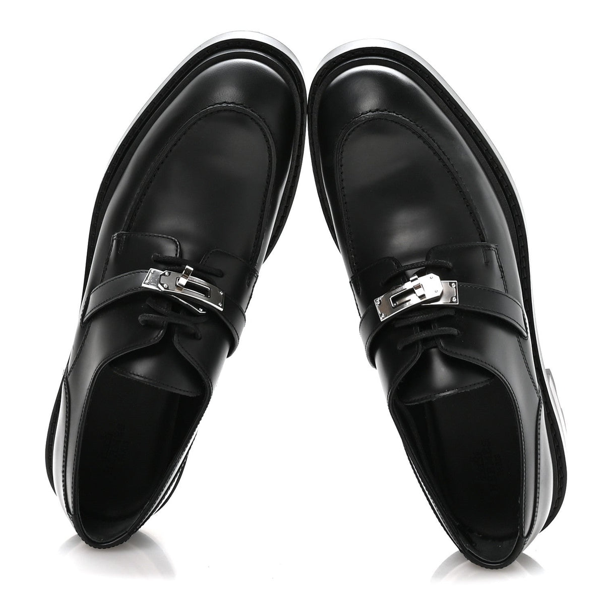 Glossed Calfskin First Oxford 39 Black wholesalehk.shop