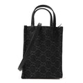Denim GG Monogram Calfskin Mini Ophidia Tote Bag Black wholesalehk.shop