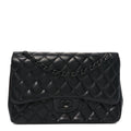 Lambskin Quilted Jumbo Double Flap So Black wholesalehk.shop