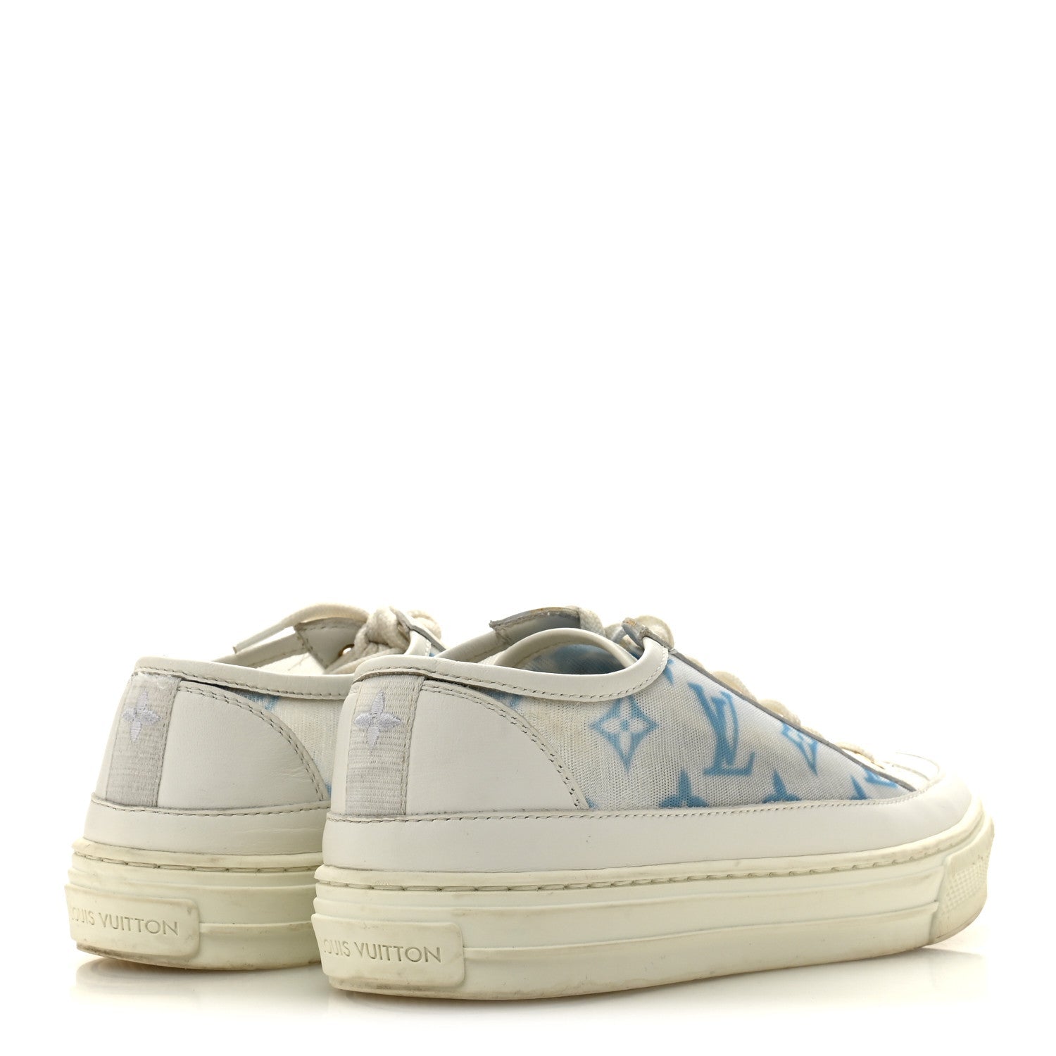 Technical Fabric Calfskin Monogram Stellar Sneakers 35  Blue £¨ Direct shipment via from wholesalehk.shop