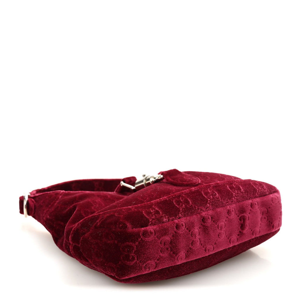 New Velvet Ashmir GG Monogram Small Jackie 1961 Hobo Red £¨ Direct shipment via from wholesalehk.shop