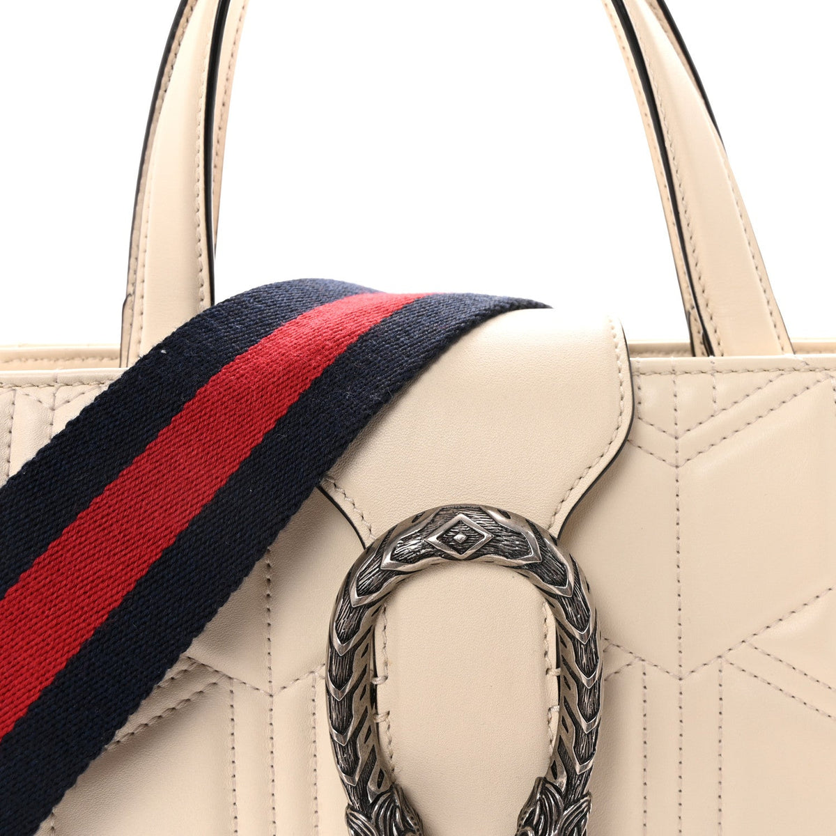 Cafskin Web Quilted Large Dionysus Tote Bag White wholesalehk.shop