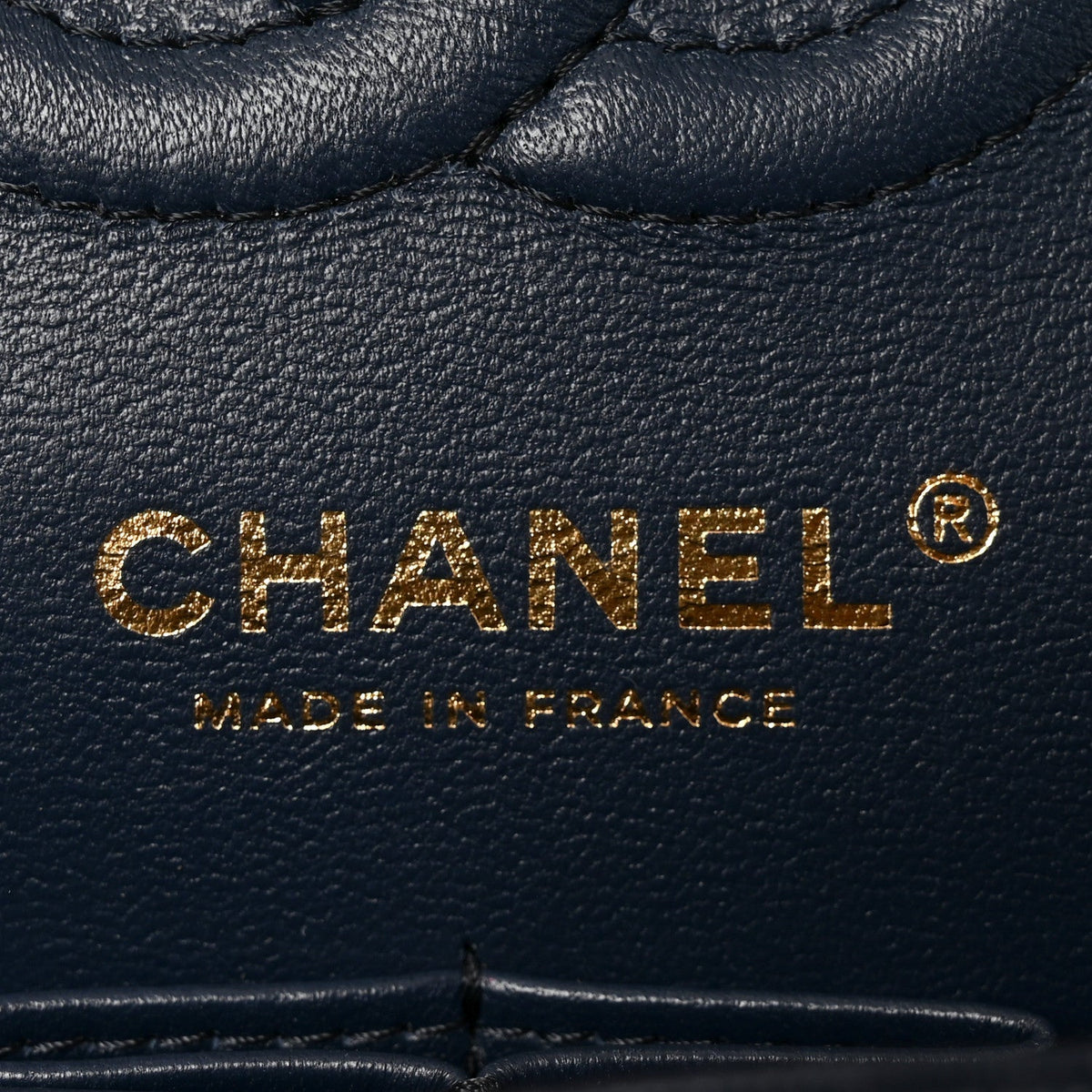 Caviar Quilted Small Double Flap Dark Navy wholesalehk.shop