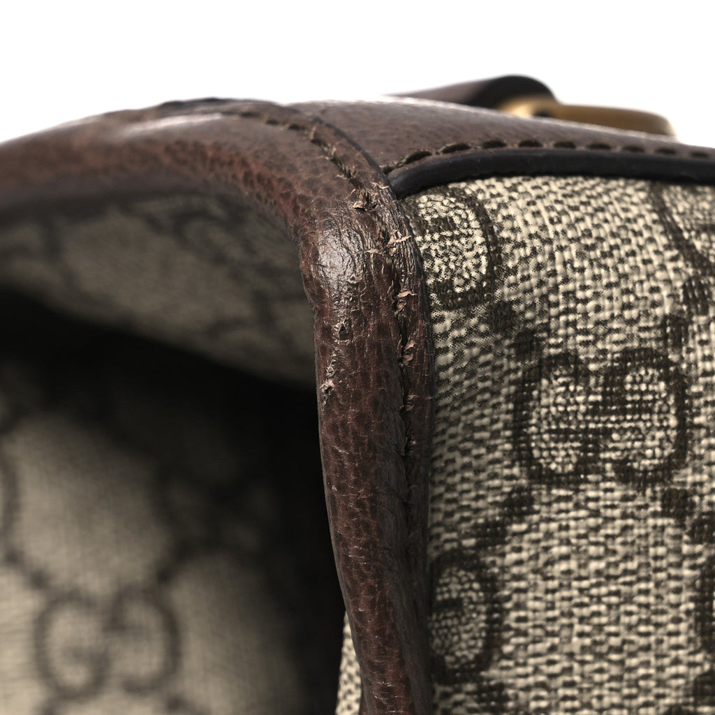 GG Supreme Monogram Textured Dollar Calfskin Web Ophidia Savoy Garment Bag Beige Ebony New Acero wholesalehk.shop