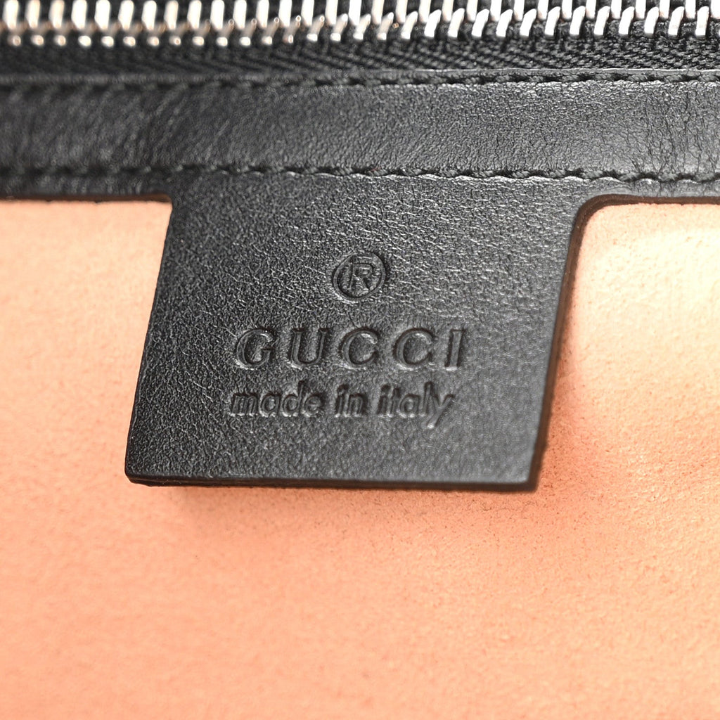 Calfskin Web Stripe Medium Dionysus Hobo Black wholesalehk.shop