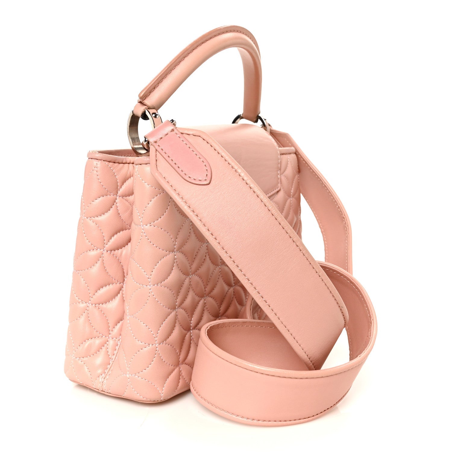 Lambskin Quilted Flower Capucines BB Pink £¨ Direct shipment via from wholesalehk.shop