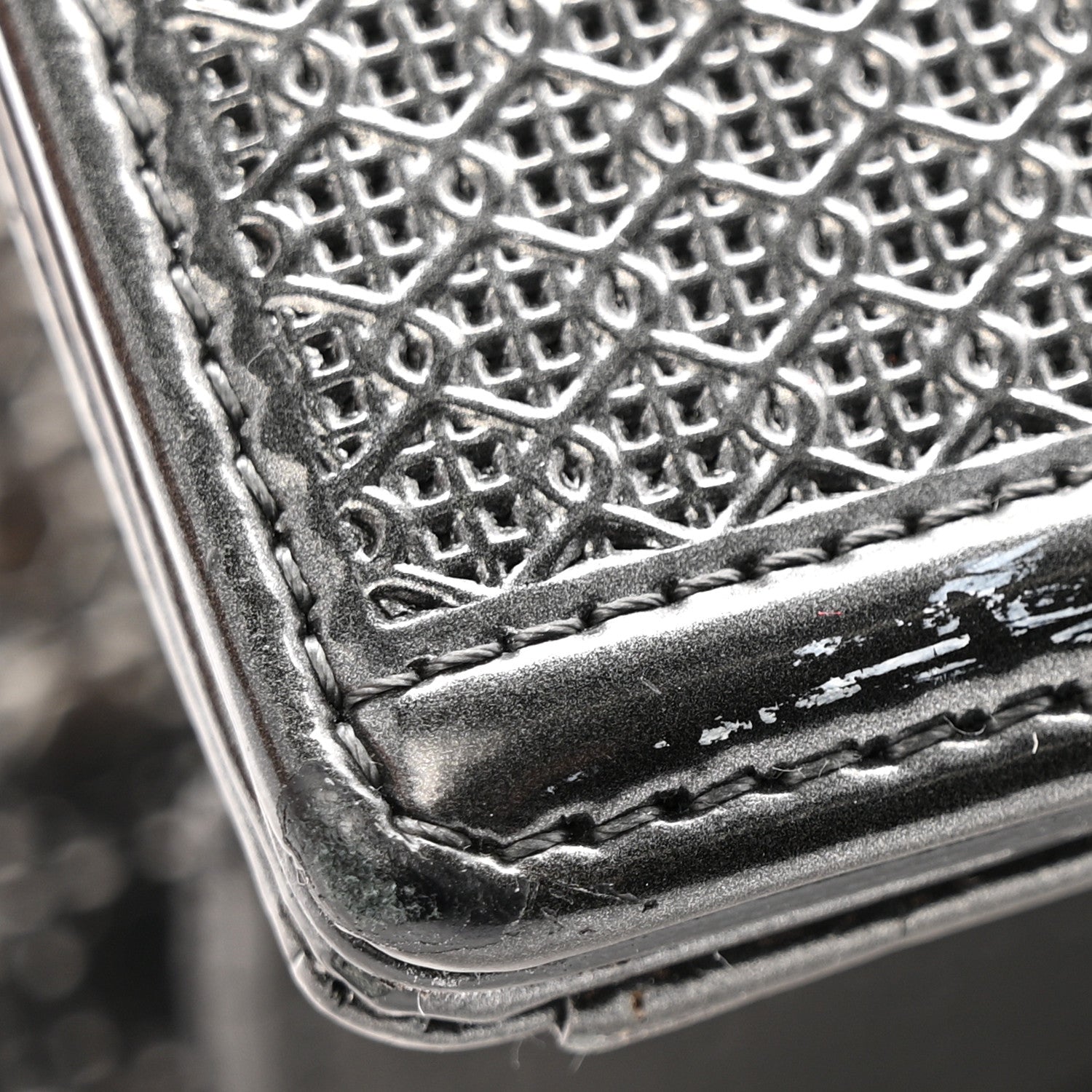 Metallic Patent Micro-Cannage Medium Diorama Flap Bag Onyx Black ¡§ Direct shipment via from wholesalehk.shop