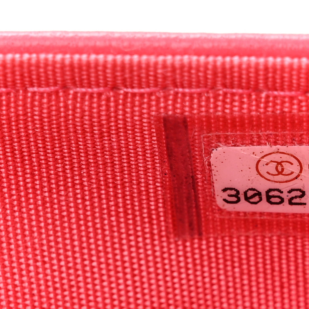 Lambskin Quilted Trendy CC Wallet On Chain WOC Pink wholesalehk.shop