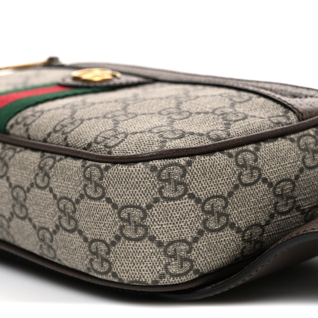 Soft GG Supreme Monogram Medium Ophidia Belt Bag Dark Brown wholesalehk.shop