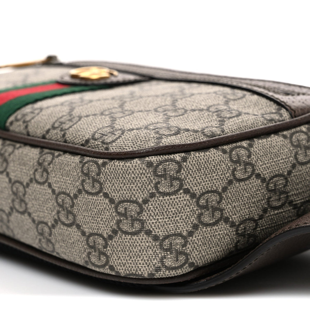 Soft GG Supreme Monogram Medium Ophidia Belt Bag Dark Brown wholesalehk.shop
