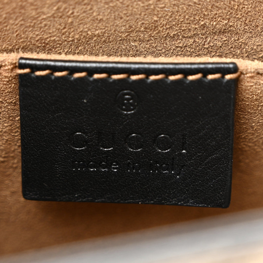GG Supreme Monogram Calfskin Small Padlock Shoulder Bag Beige Black Cuir £¨ Direct shipment via from wholesalehk.shop