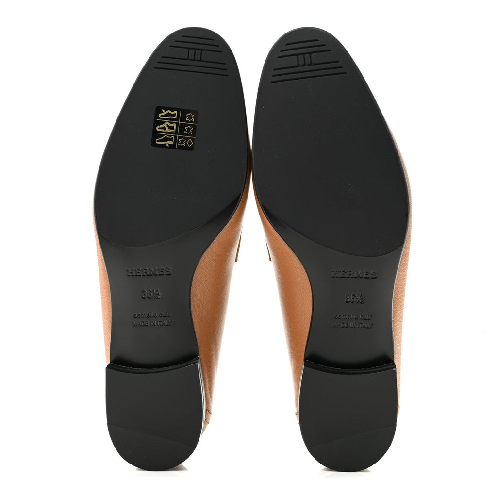 Goatskin Womens Paris Loafers 36.5 Gold wholesalehk.shop