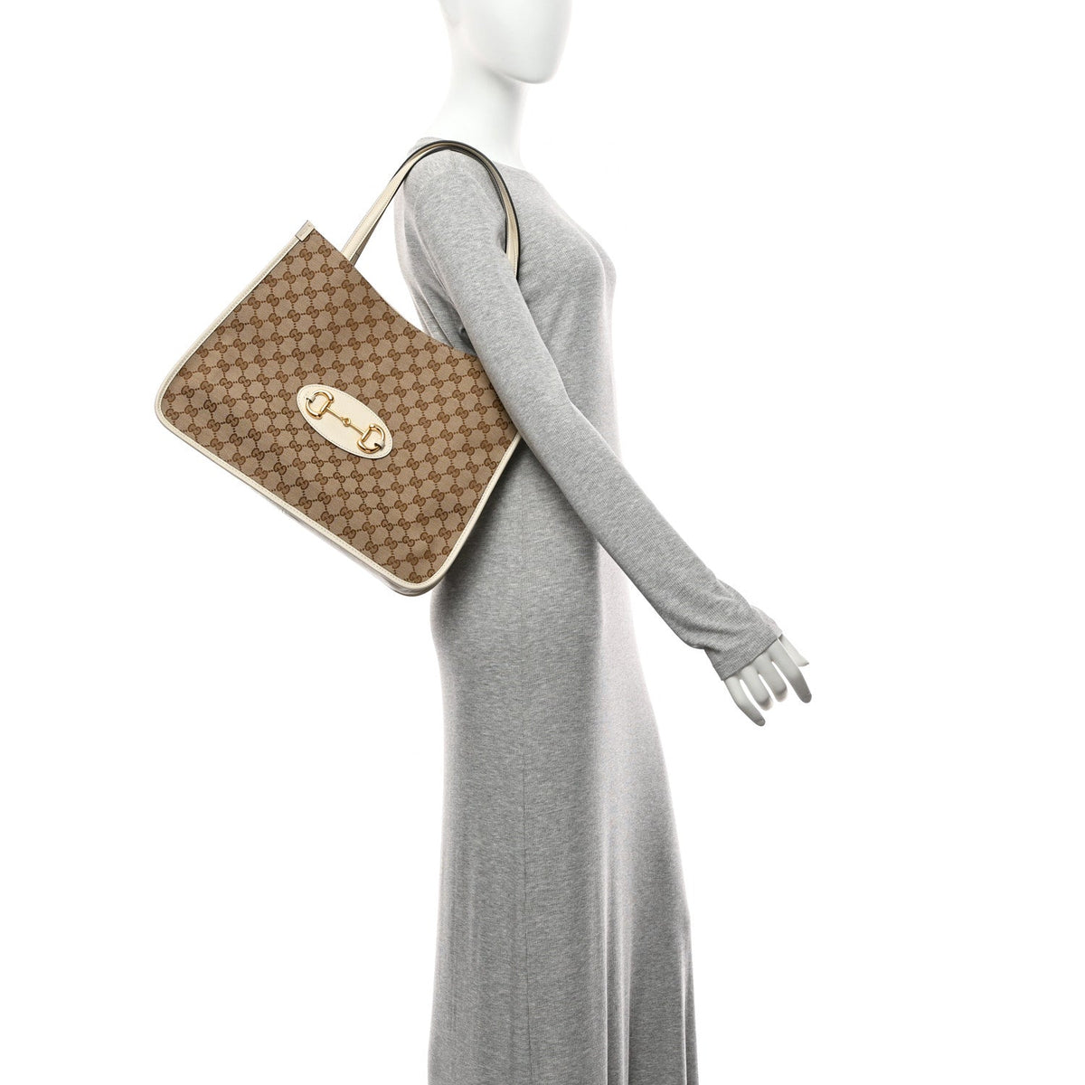 Monogram New Sakai Calfskin Lux Horsebit 1955 Tote Beige Ebony Mystic White wholesalehk.shop