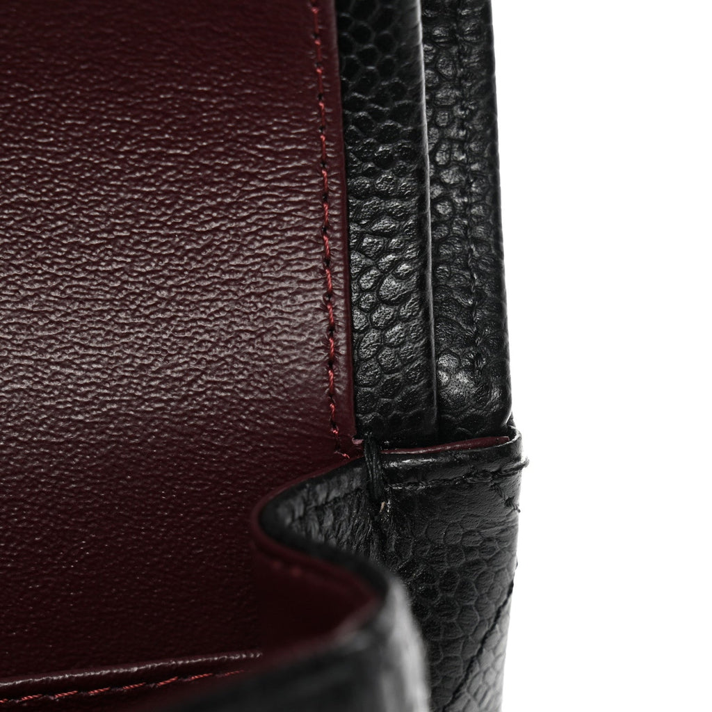 Caviar Quilted Small Double Flap Black wholesalehk.shop