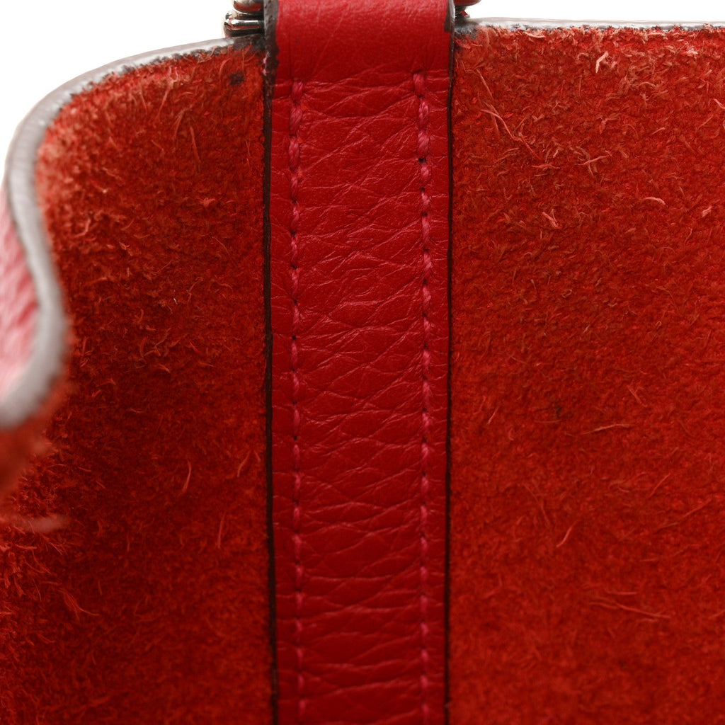 Taurillon Clemence Picotin Lock 22 MM Rouge Casaque £¨ Direct shipment via from wholesalehk.shop