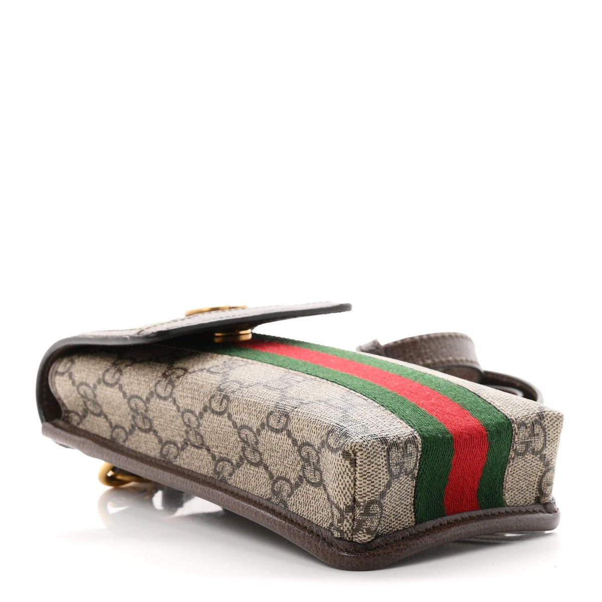 GG Supreme Monogram Web Ophidia Phone Crossbody Bag Beige New Acero wholesalehk.shop