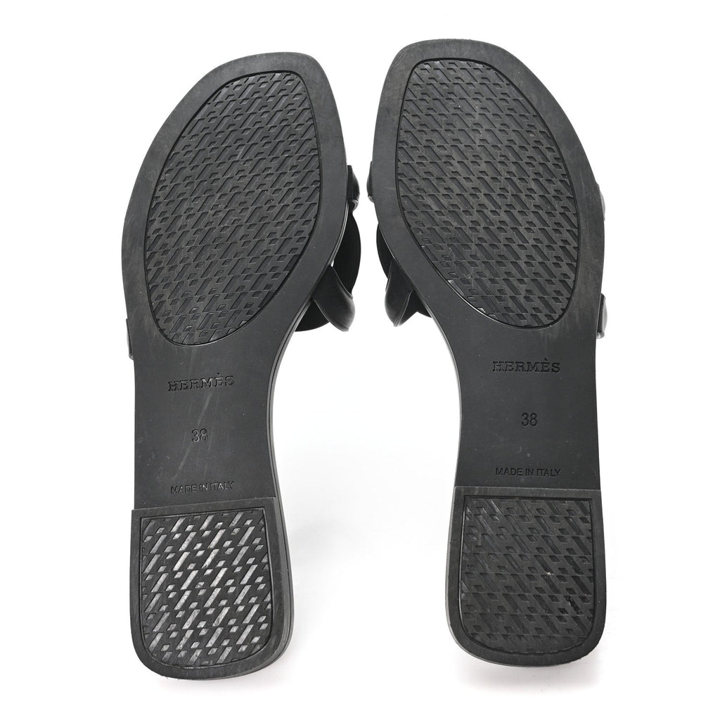 Rubber Aloha Sandals 38 Black wholesalehk.shop