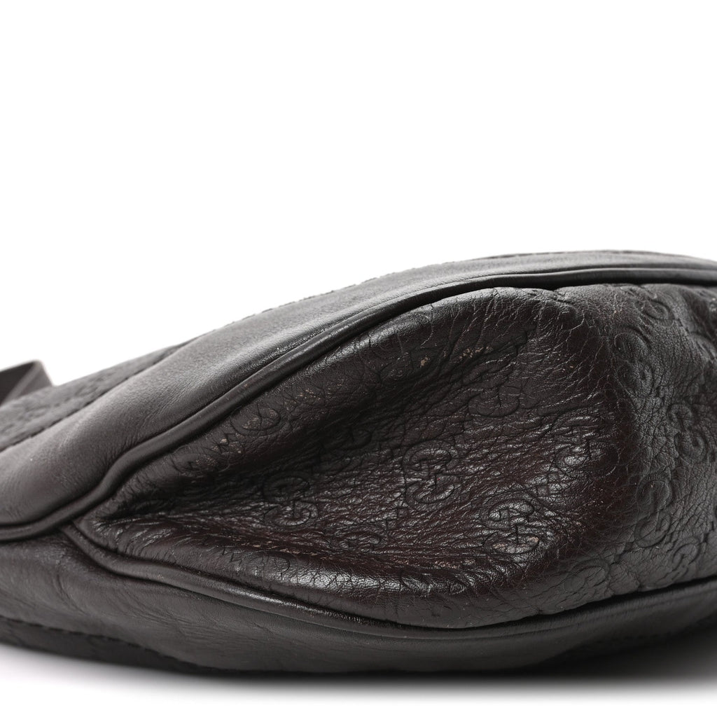Guccissima Medium Charlotte Hobo Dark Brown £¨ Direct shipment via from wholesalehk.shop