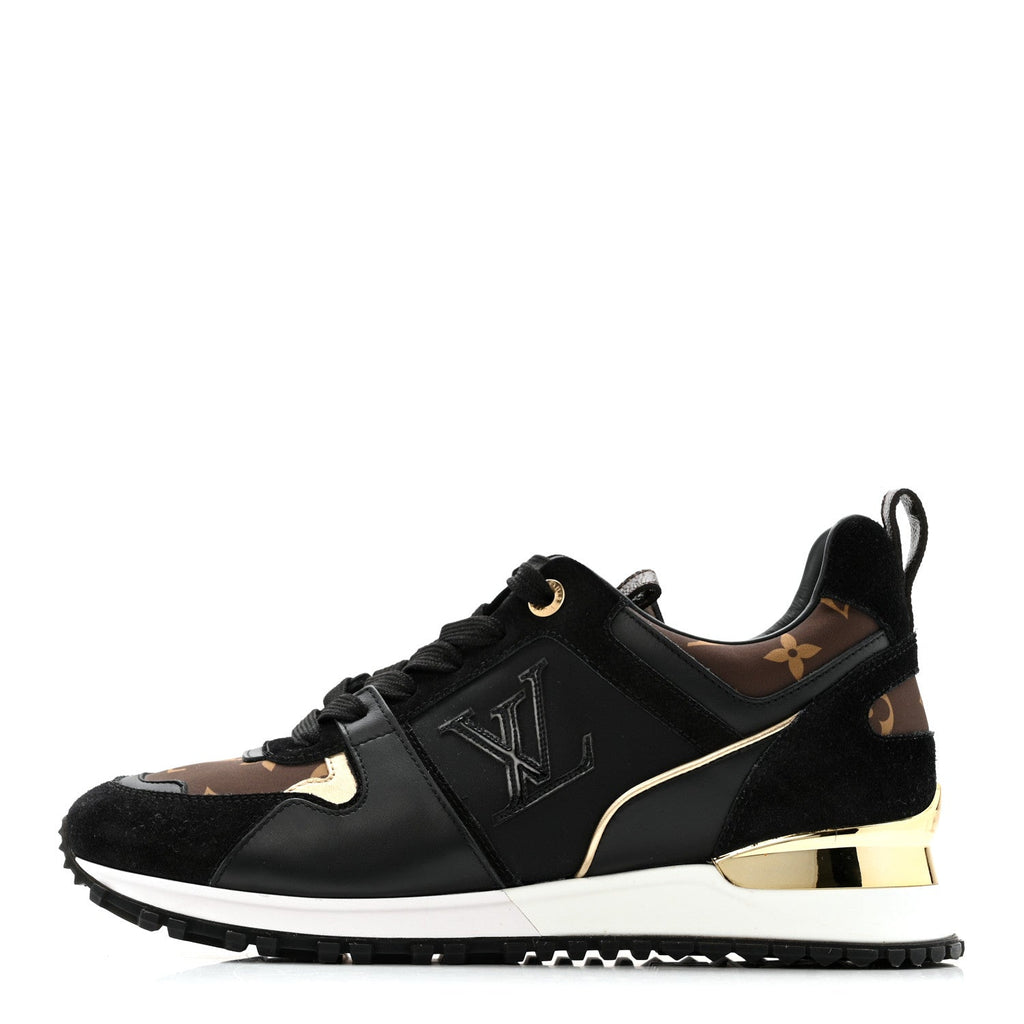 Suede Calfskin Recycled Monogram Nylon Run Away Sneakers 39 Black £¨ Direct shipment via from wholesalehk.shop