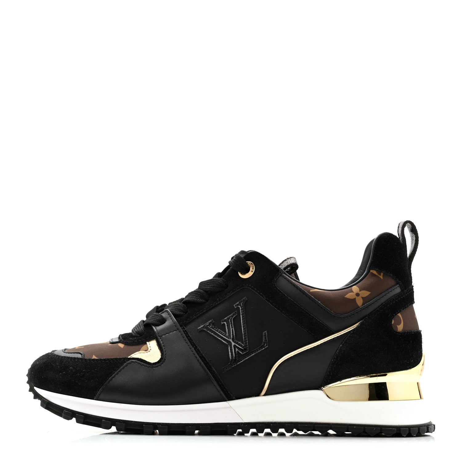 Suede Calfskin Recycled Monogram Nylon Run Away Sneakers 39 Black £¨ Direct shipment via from wholesalehk.shop