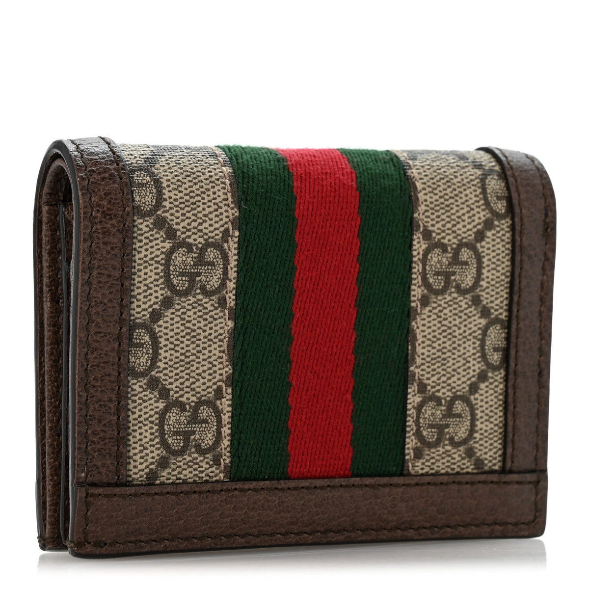 GG Supreme Monogram Web Ophidia Card Case Beige New Acero wholesalehk.shop