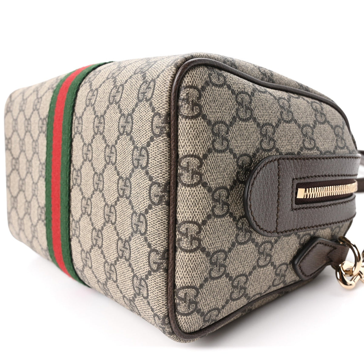 GG Supreme Monogram Web Medium Ophidia Top Handle Bag Beige Ebony New Acero wholesalehk.shop