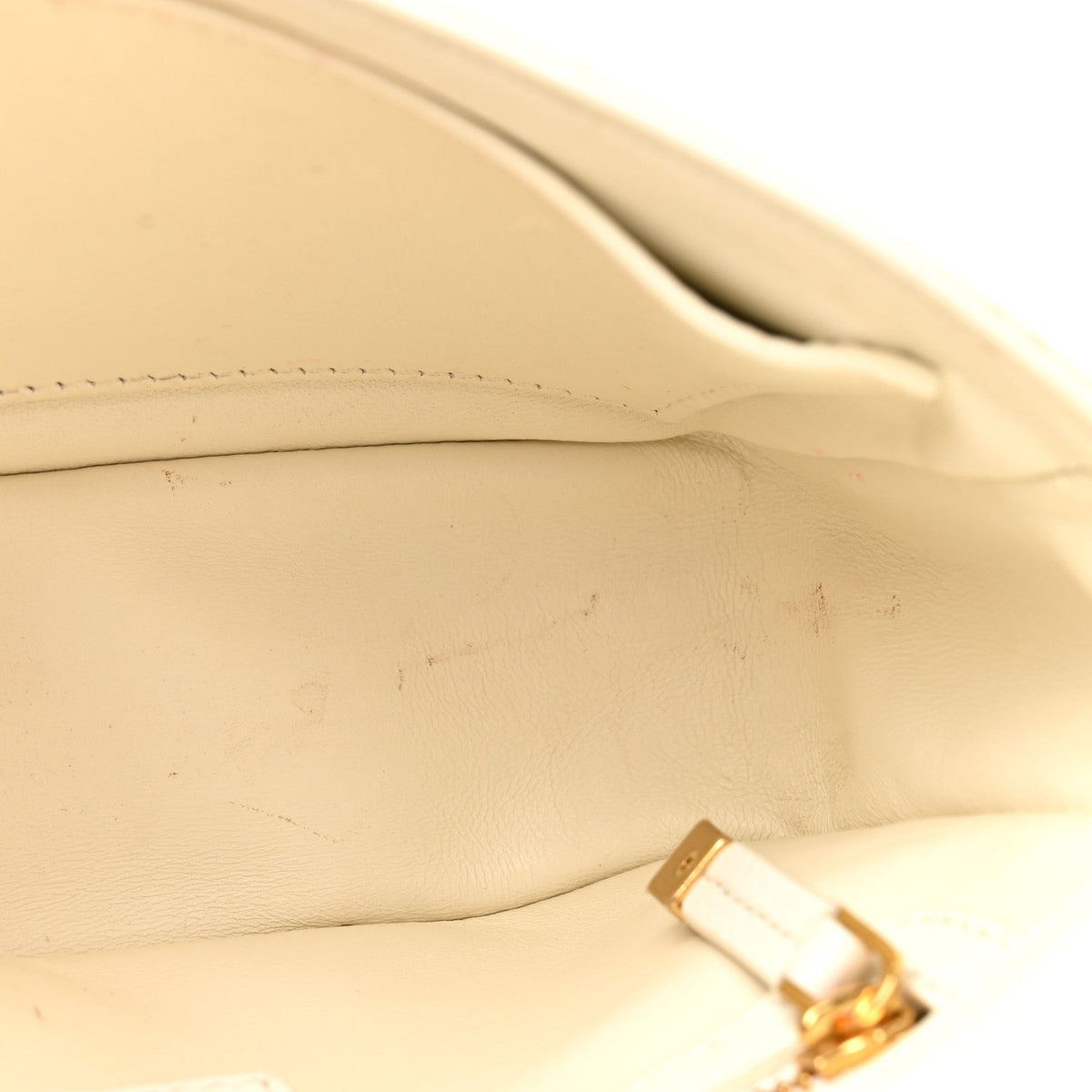 Grained Calfskin Cannage Small Caro Bag White wholesalehk.shop