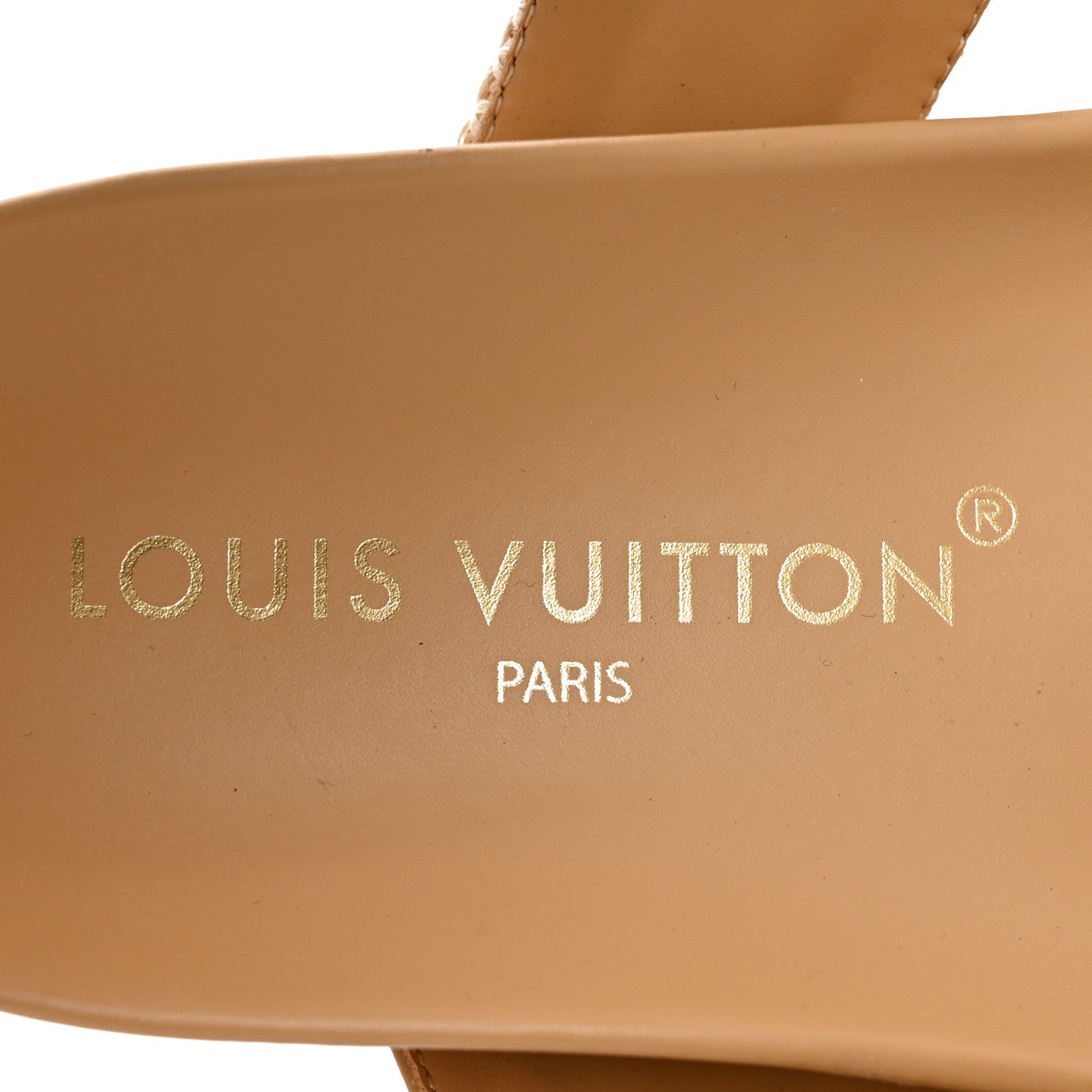 Raffia Monogram Bom Dia Flat Mule Sandals 39 Natural £¨ Direct shipment via from wholesalehk.shop