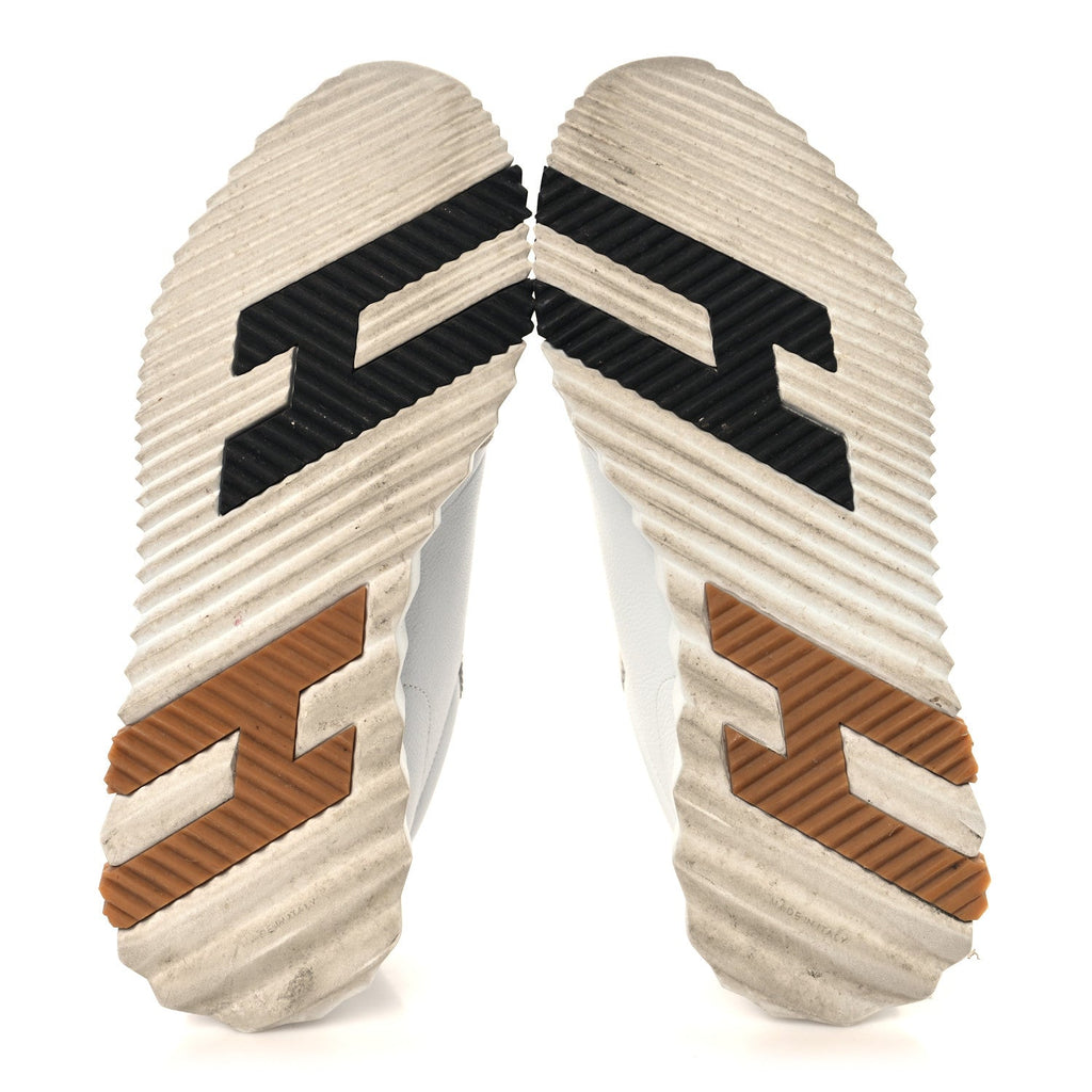 Calfskin Suede Goatskin Bouncing Sneakers 39 White wholesalehk.shop
