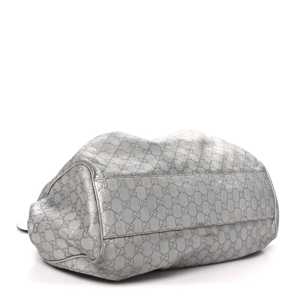 Guccissima Large Sukey Tote Silver £¨ Direct shipment via from wholesalehk.shop