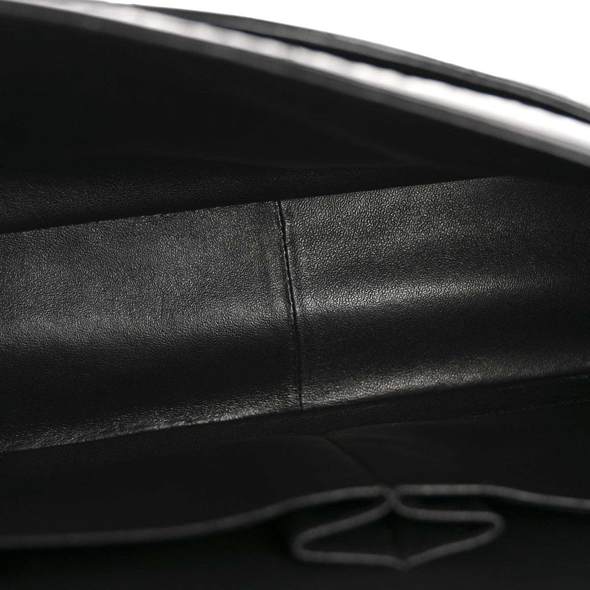 Shiny Crumpled Calfskin Quilted Jumbo Double Flap So Black wholesalehk.shop