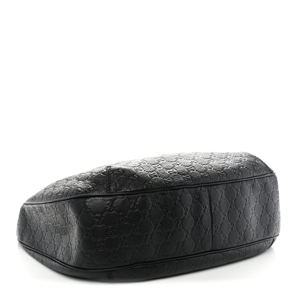 Guccissima Large New Ladies Web Hobo Black £¨ Direct shipment via from wholesalehk.shop