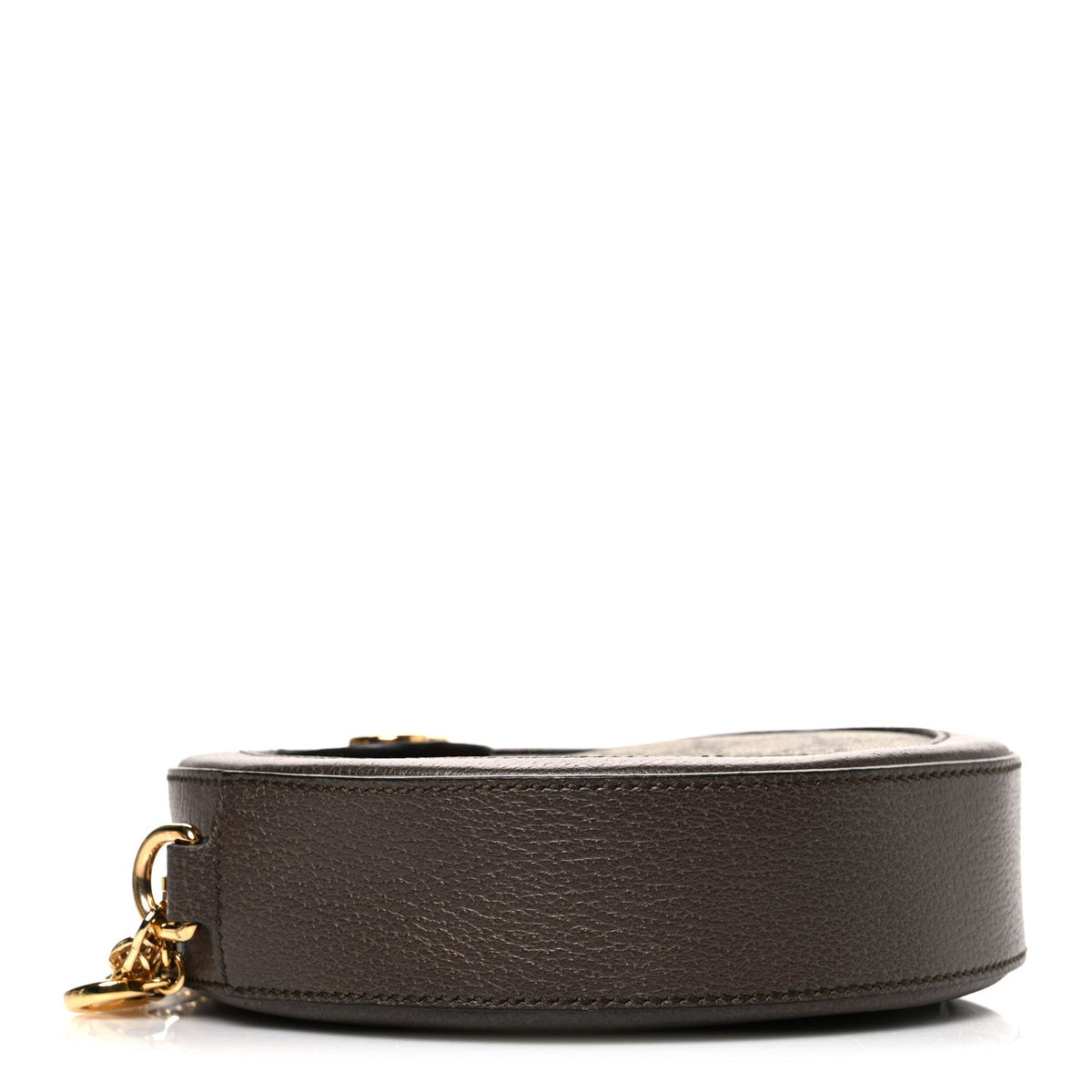 GG Supreme Monogram Web Mini Ophidia Round Shoulder Bag Brown wholesalehk.shop