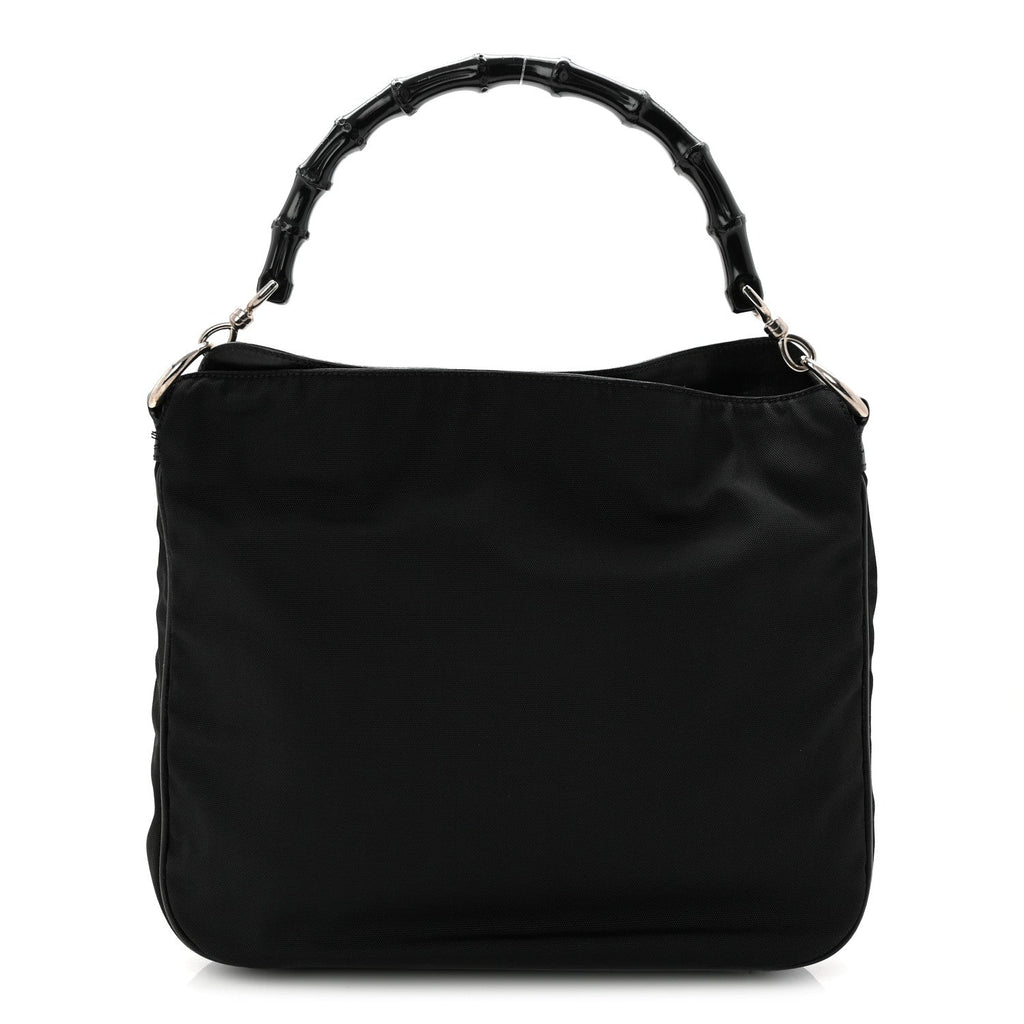 Nylon Bamboo Hobo Black wholesalehk.shop