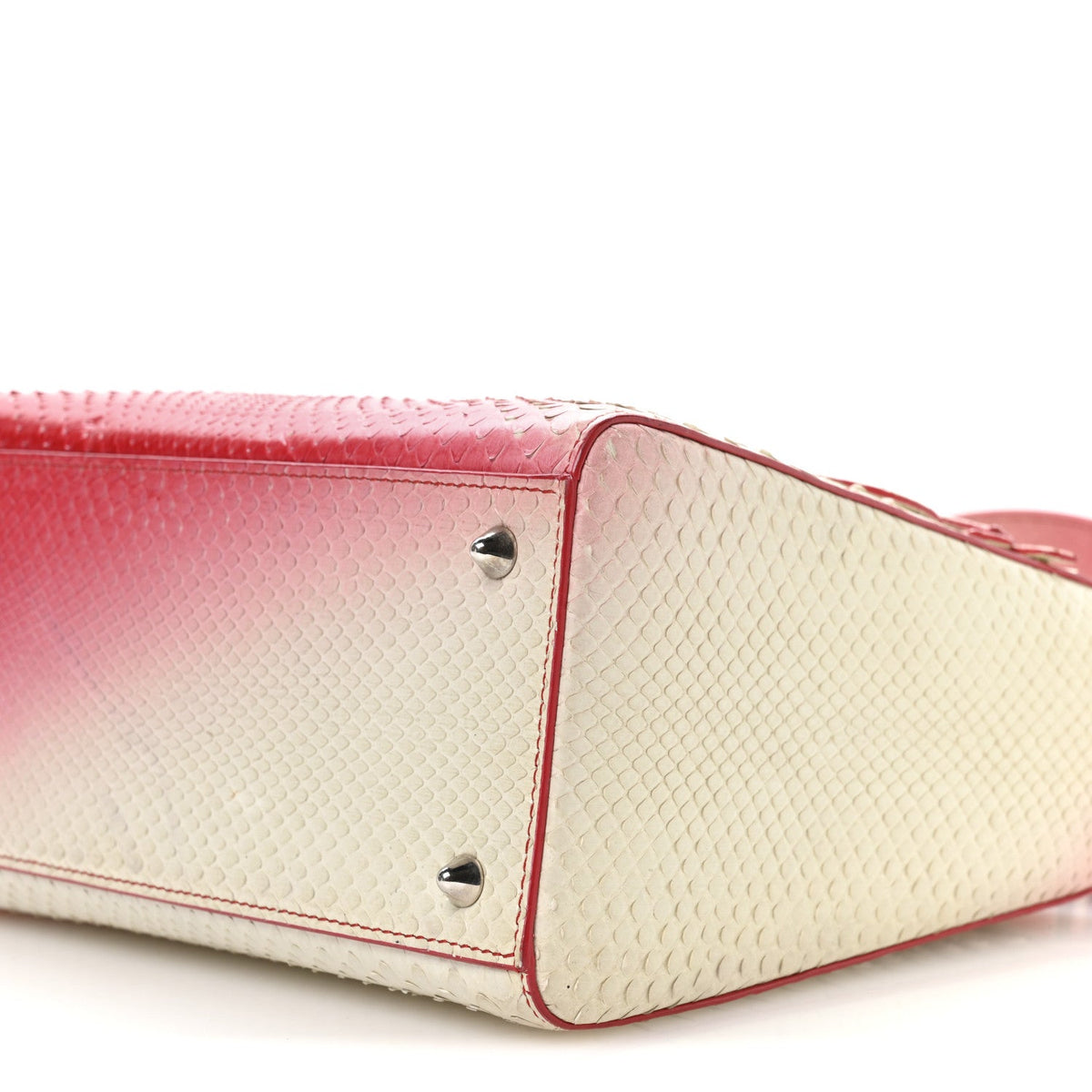 Snakeskin Ombre Medium Lady Dior Red White wholesalehk.shop