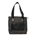 Denim Monogram Tote Bag Black wholesalehk.shop