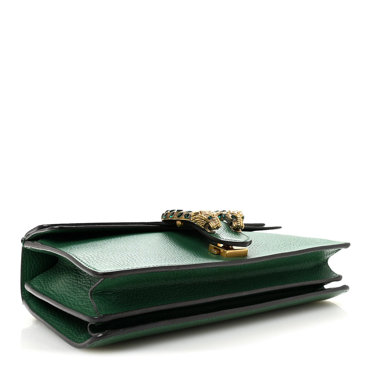 Pebbled Calfskin Small Dionysus Shoulder Bag Emerald wholesalehk.shop