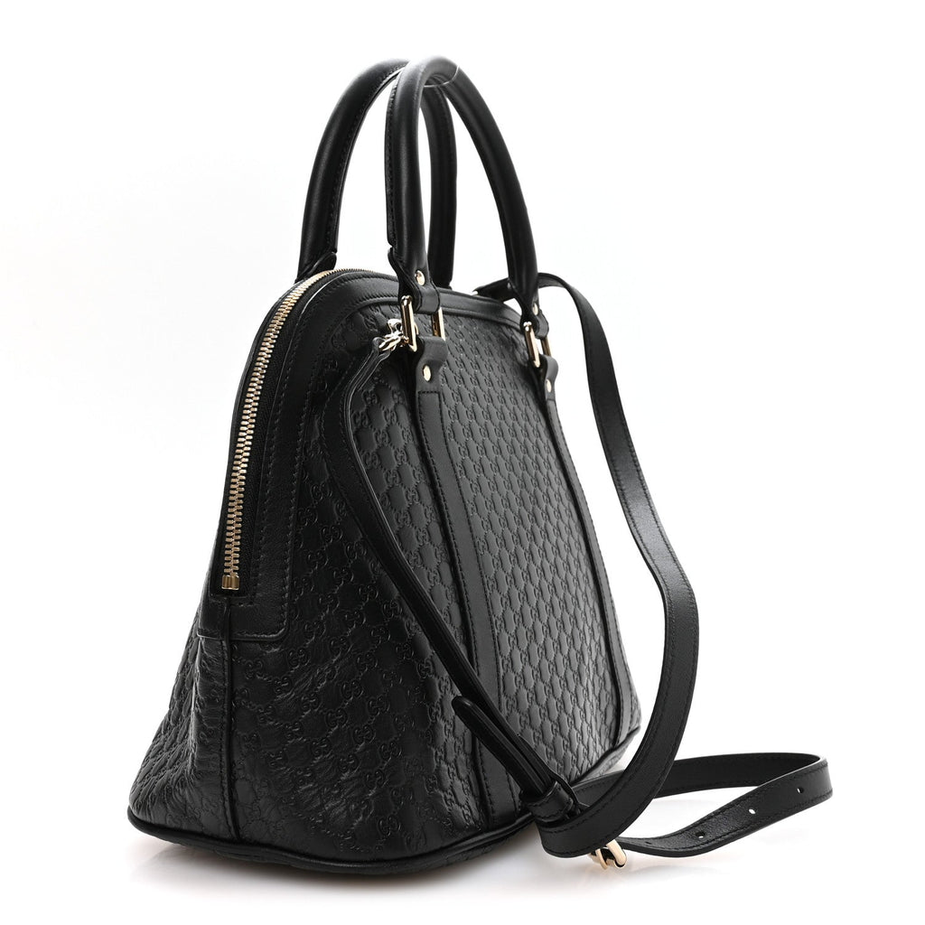 Microguccissima Medium Dome Bag Black £¨ Direct shipment via from wholesalehk.shop