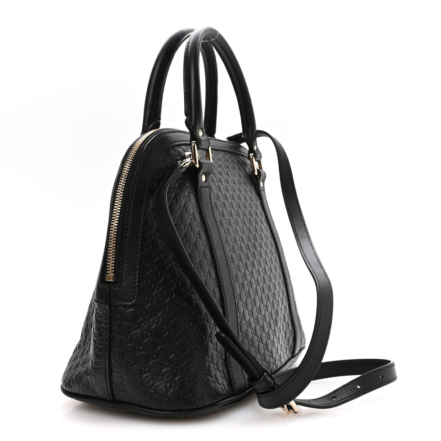 Microguccissima Medium Dome Bag Black £¨ Direct shipment via from wholesalehk.shop