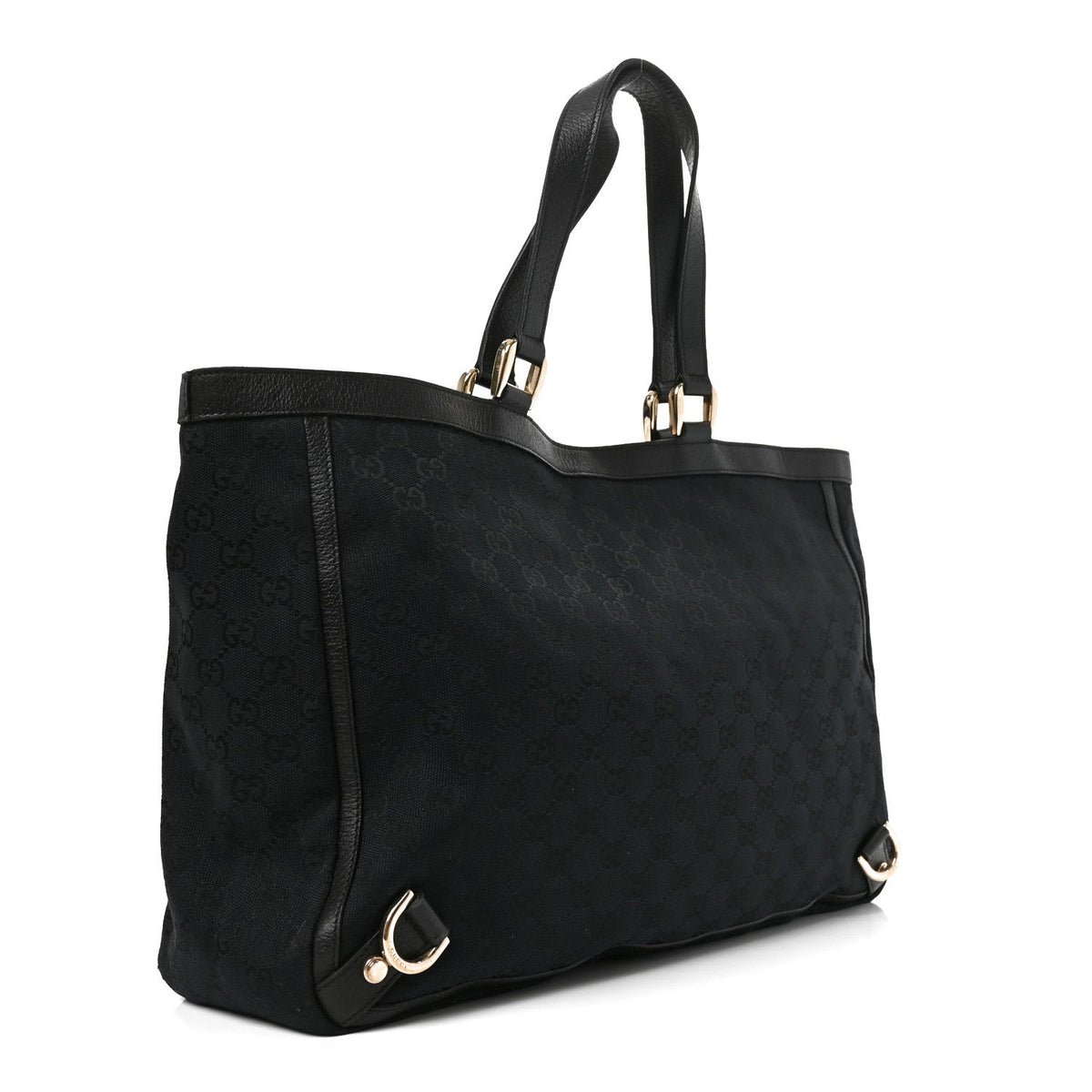 Monogram Large Abbey Tote Black wholesalehk.shop