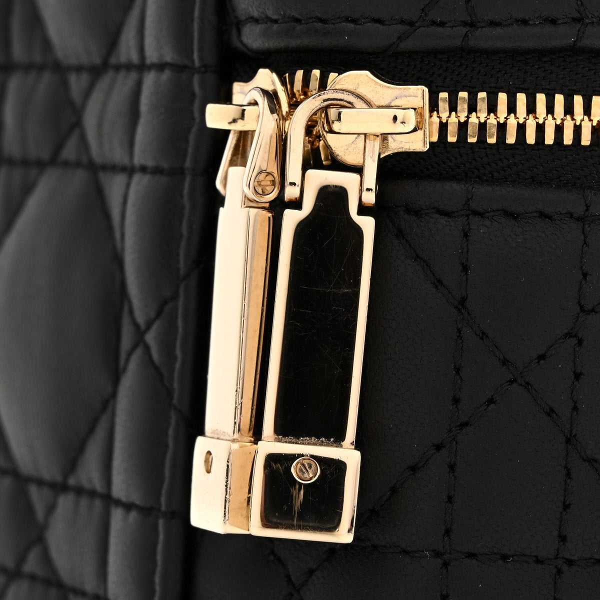 Lambskin Cannage Micro Lady Dior Vanity Case Black wholesalehk.shop