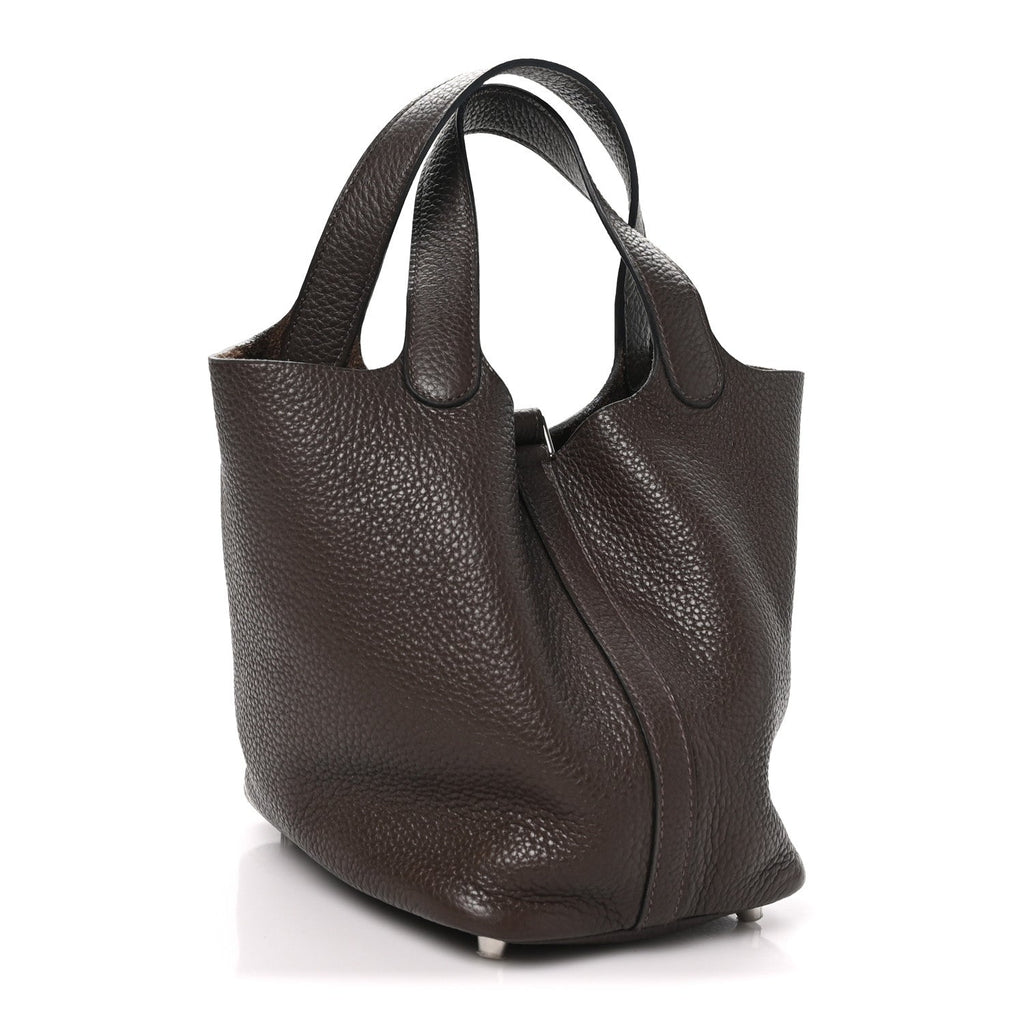 Taurillon Clemence Picotin Lock 18 PM Cacao £¨ Direct shipment via from wholesalehk.shop
