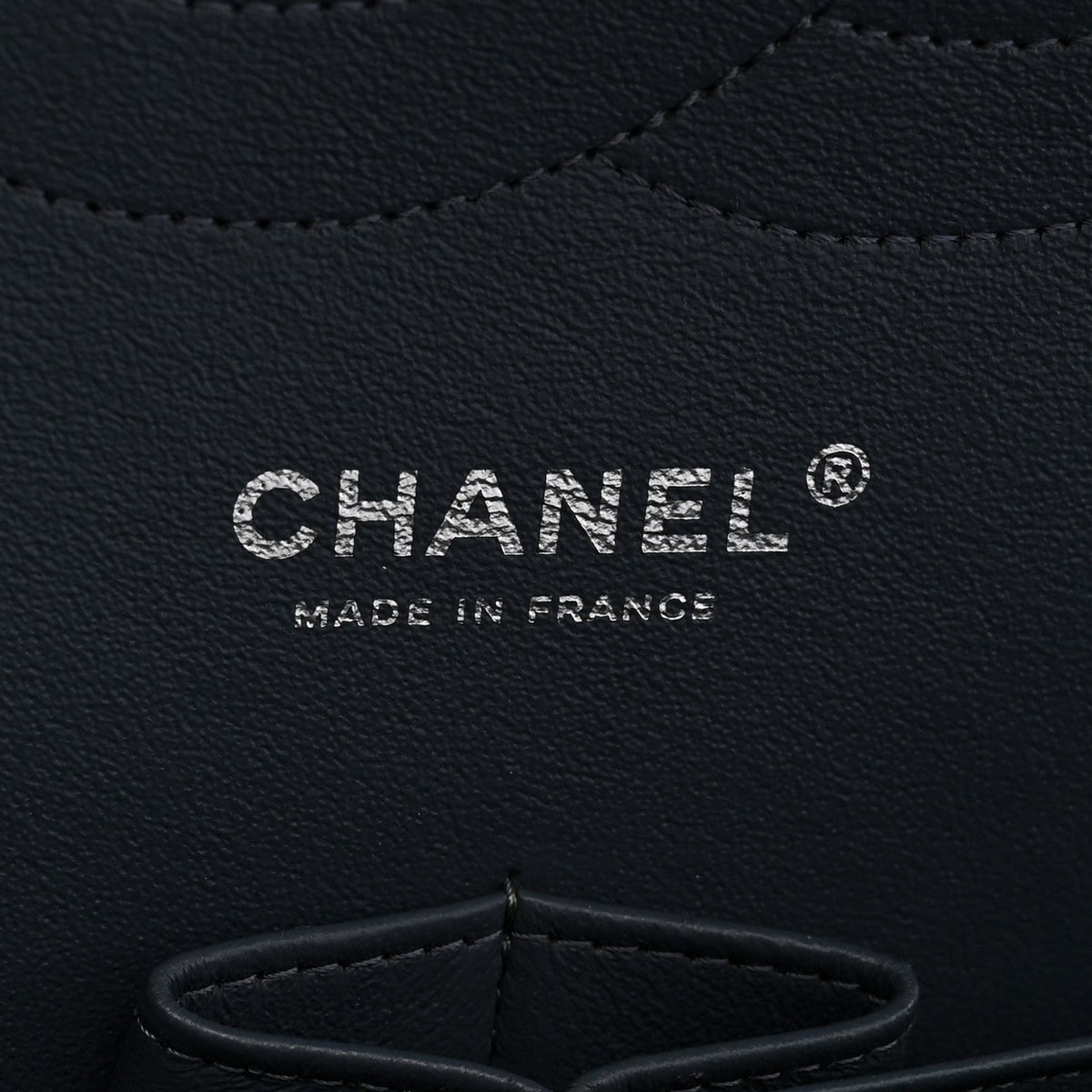 Washed Caviar Quilted Jumbo Double Flap Dark Grey wholesalehk.shop