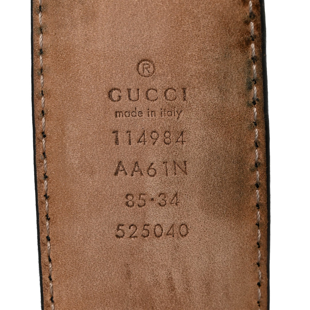 Guccissima Interlocking G Belt 85 34 Black £¨ Direct shipment via from wholesalehk.shop