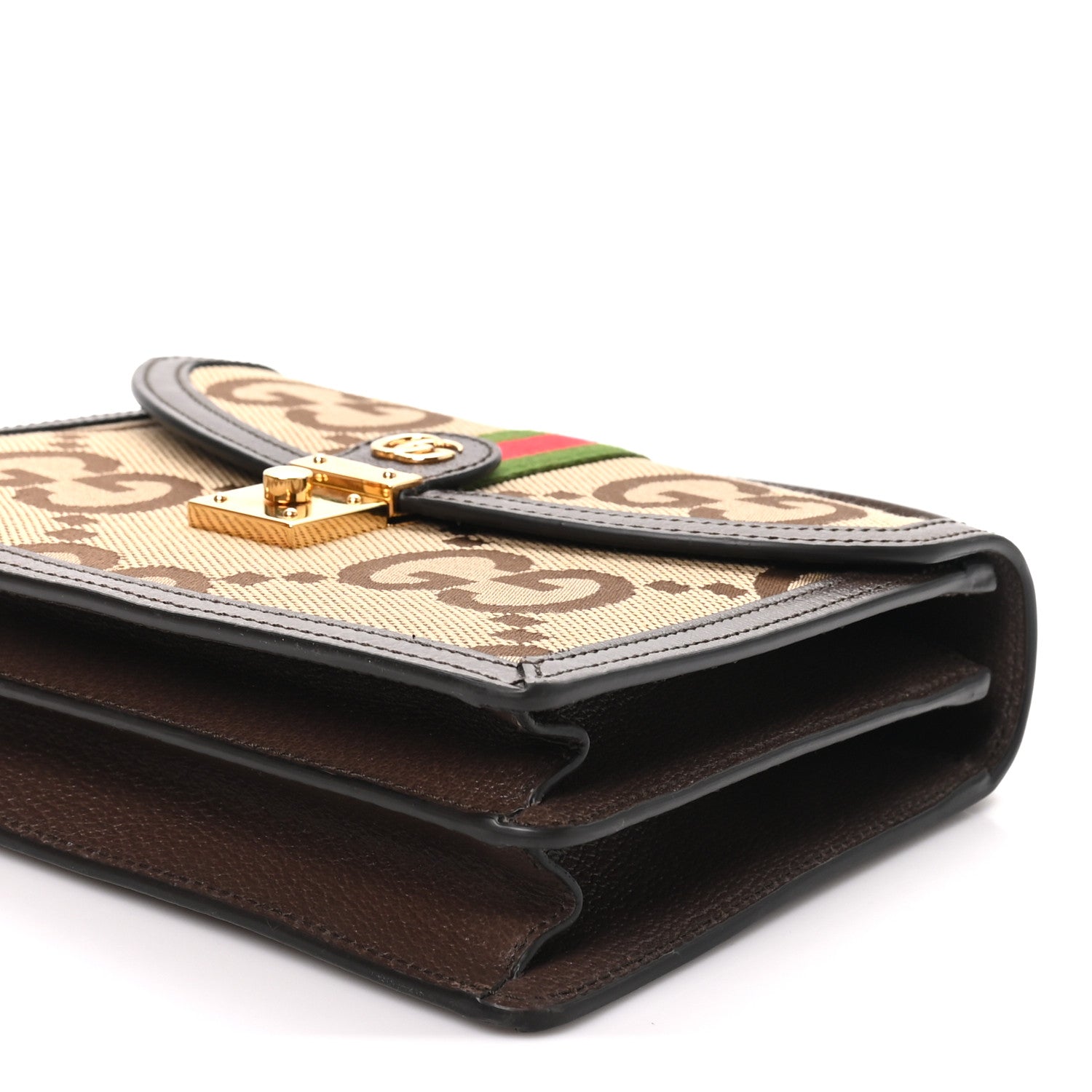 Monogram Jumbo GG Textured Dollar Calfskin Web Small Ophidia Padlock Top Handle Bag Camel Ebony New Acero £¨ Direct shipment via from wholesalehk.shop