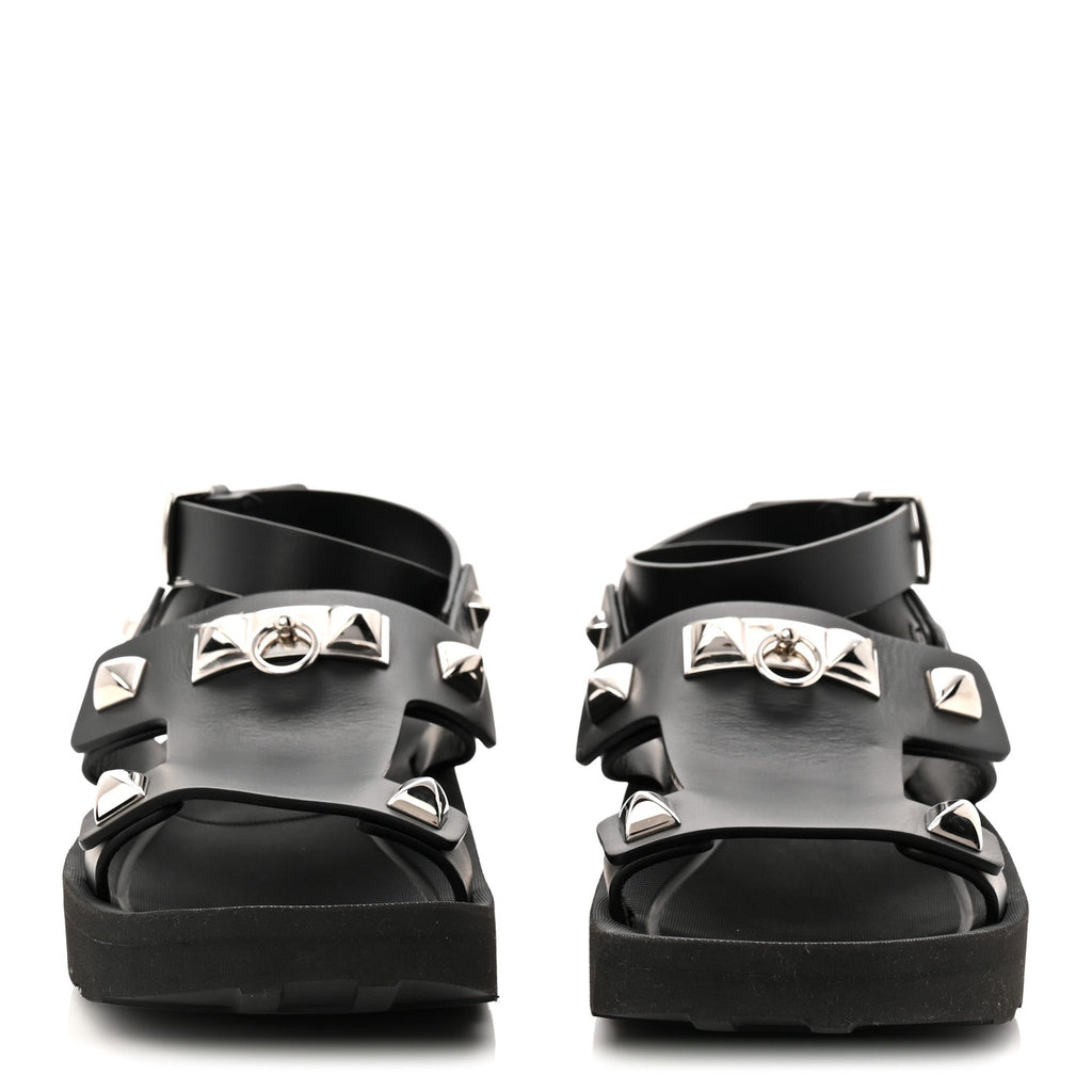 Calfskin Medor Studded Womens Intuition Sandals 37 Black wholesalehk.shop