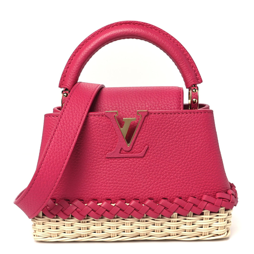 Rattan Taurillon Capucines Mini Magenta £¨ Direct shipment via from wholesalehk.shop
