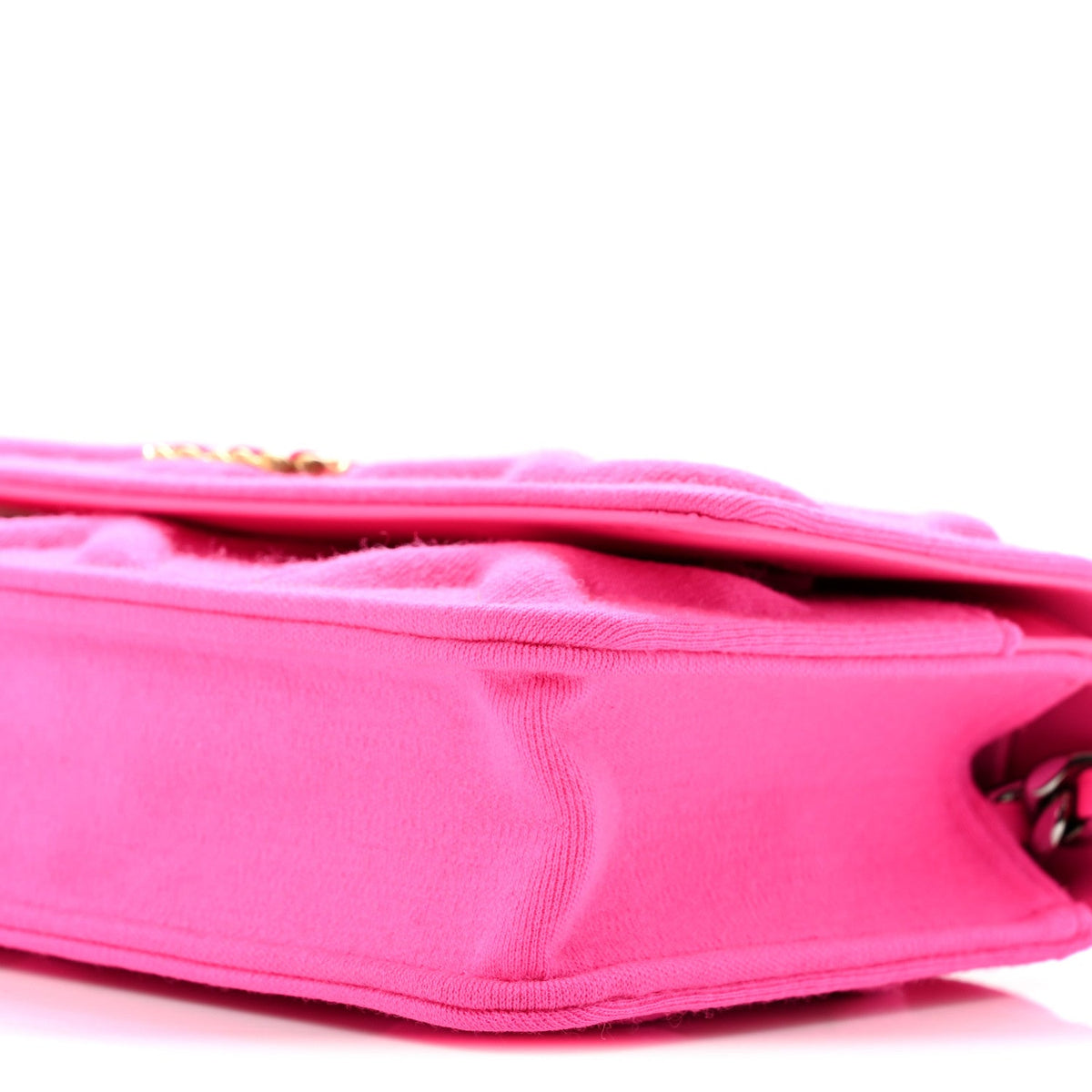 Jersey Quilted Chanel 19 Wallet On Chain WOC Pink wholesalehk.shop